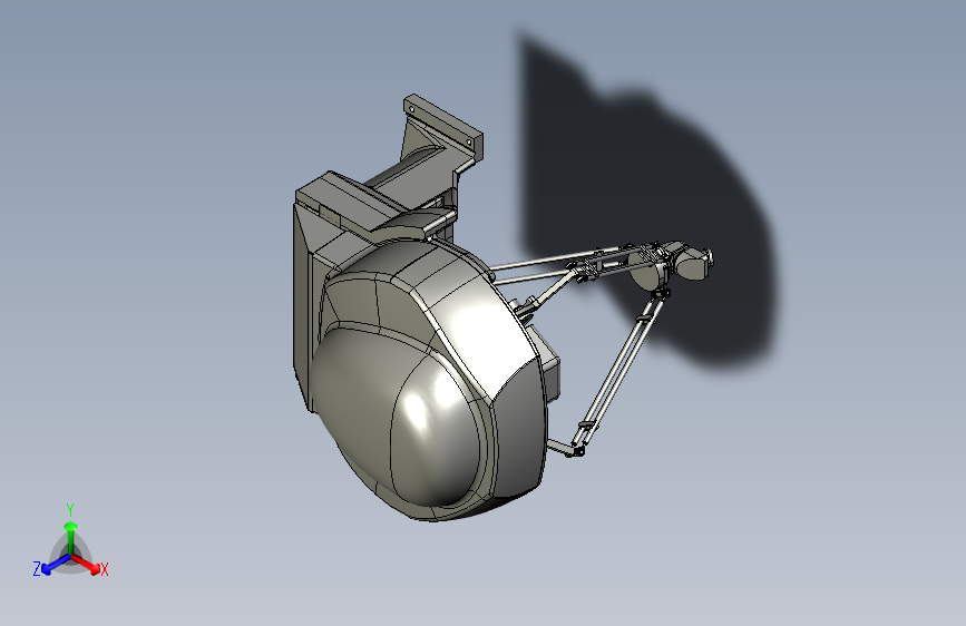 Y1098-并联工业机器人+delta-robot-6-axis-packaging-assembly-m-1ia-0-5a+STP