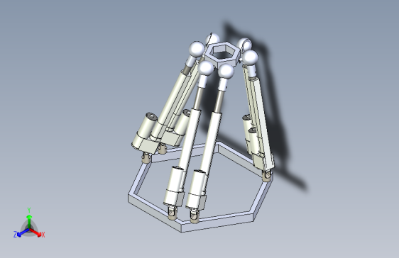 Y1103-并联工业机器人+PMS-CNC+Machine+Mechanical+Design+SW
