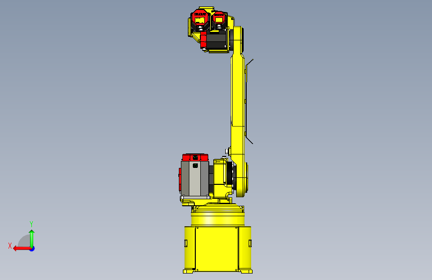 Y1125-发那科工业机器人+fanuc+arcmate+100ib+SW+STP 背面视图