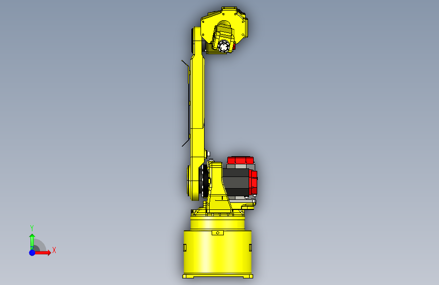 Y1125-发那科工业机器人+fanuc+arcmate+100ib+SW+STP 正面视图