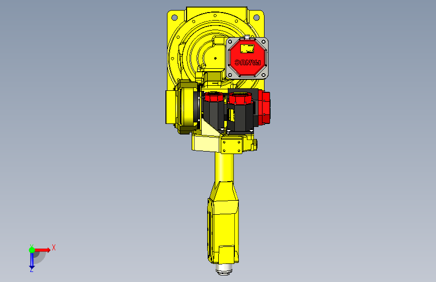 Y1125-发那科工业机器人+fanuc+arcmate+100ib+SW+STP 俯视图