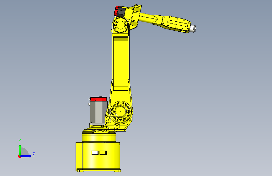 Y1125-发那科工业机器人+fanuc+arcmate+100ib+SW+STP 左侧视图