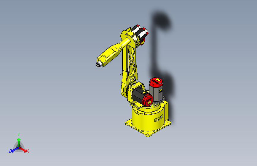 Y1125-发那科工业机器人+fanuc+arcmate+100ib+SW+STP 主视图