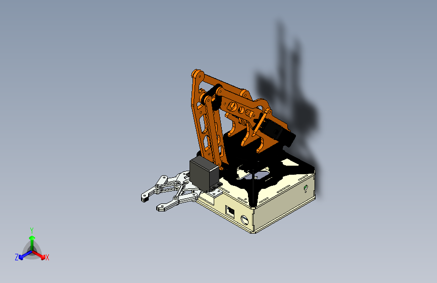 Y1246-工业机器人+component-robot-arm-3dof-rev-1-lengan-robot+SW+STP