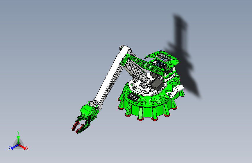 Y1243-工业机器人+buba_robotic-arm_cgpdesign+SW