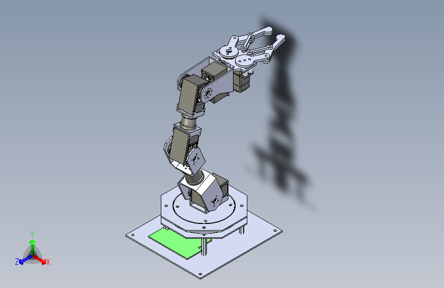 Y1293-工业机器人+lewansoul-6dof-robot-arm+SW.1