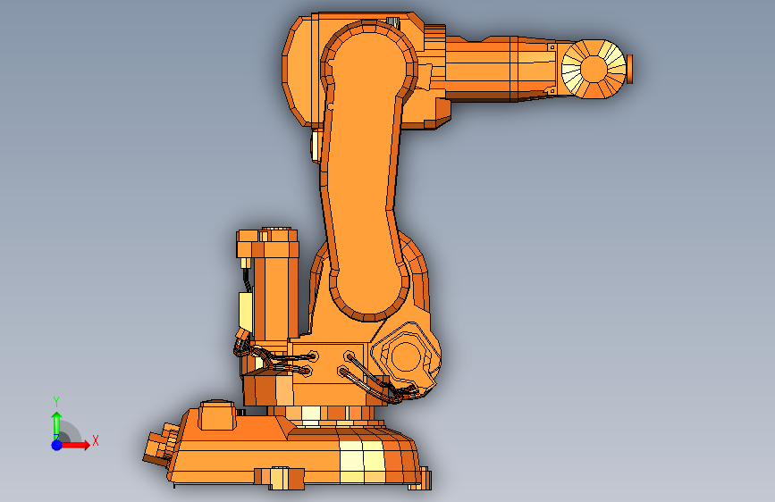 Y1324-工业机器人+robot-abb-irb-2000-1+1+STP+SW 正面视图