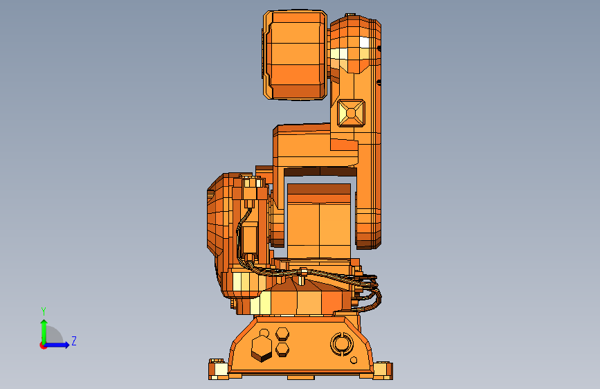 Y1324-工业机器人+robot-abb-irb-2000-1+1+STP+SW 左侧视图
