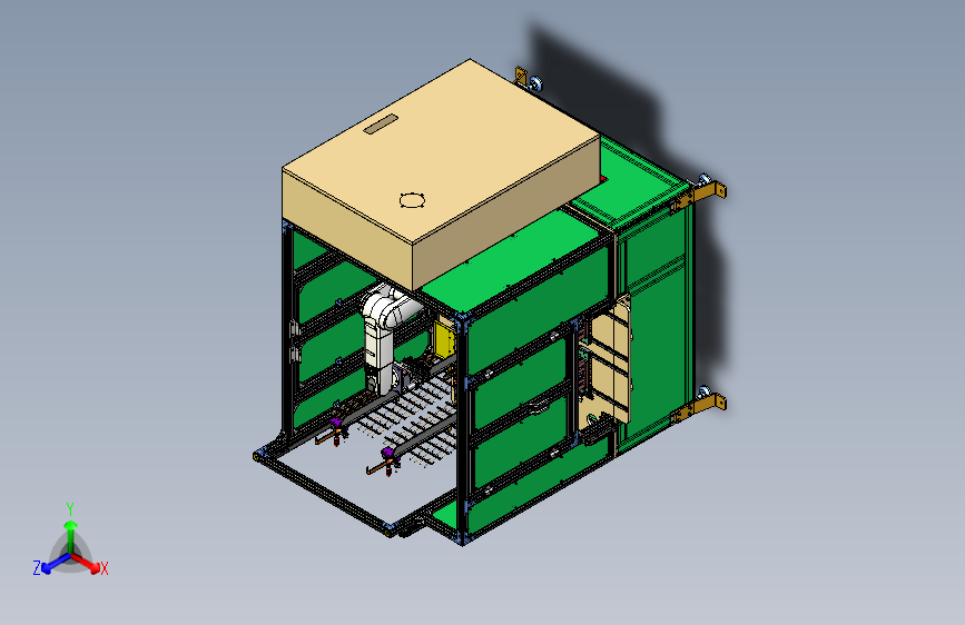 Y1334-工业机器人+robot-hanger-system+STP