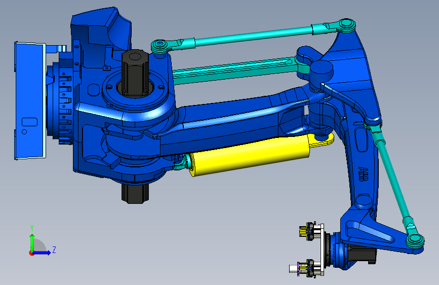 Y1341-工业机器人+robotic-arm-abb-irb-760 左侧视图