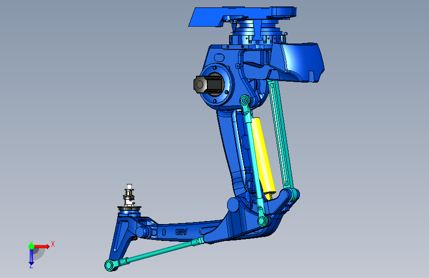 Y1341-工业机器人+robotic-arm-abb-irb-760 俯视图