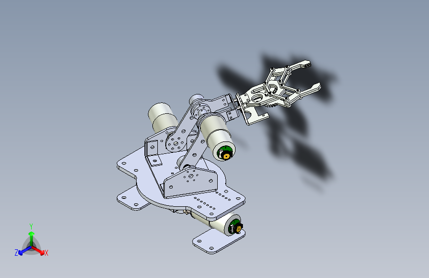 Y1351-工业机器人+rotable-robotic-arm+SW