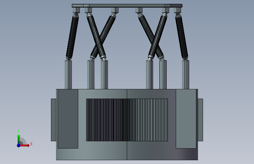 六连杆 magnetic-hexapod 格式：STEP X_T SW