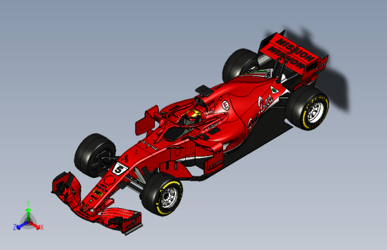 Y1667-汽车+Ferrari+SF71H+SW+STP