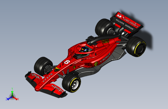 Y1666-汽车+Ferrari+F1+SW+STP