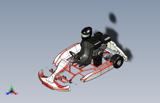 Y1671-汽车+Go+Kart+Frame