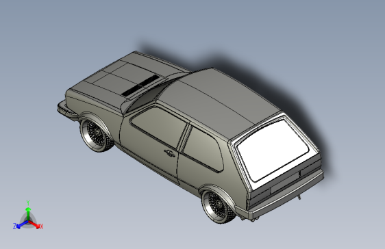 Y1672-汽车+golf+MK1+STP