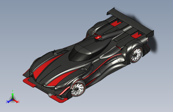 Y1710-汽车tbo-race-car-shark-carbone-r+STP