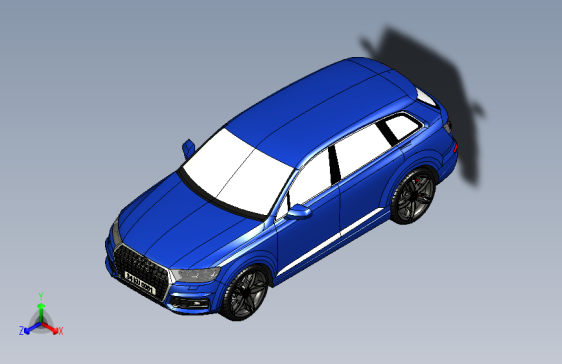 Y1729-汽车奥迪+Q7+SolidWorks