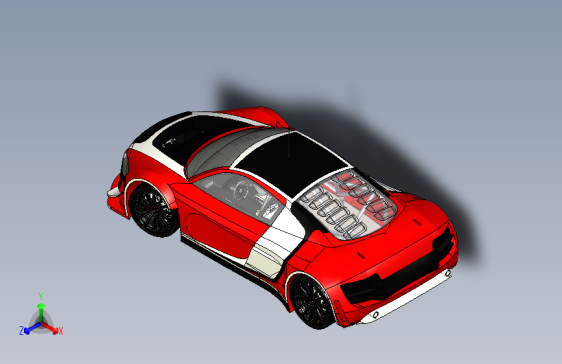 Y1733-汽车奥迪+R8+lms+ultra+SolidWorks+stp