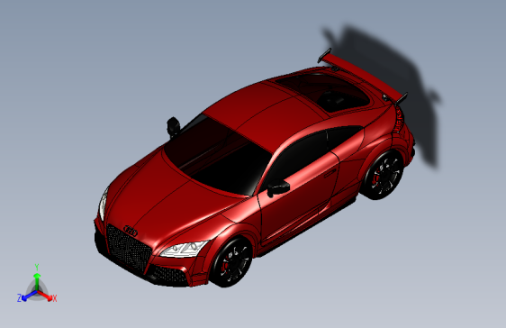 Y1741-汽车奥迪+tt+rs+coupe+SolidWorks