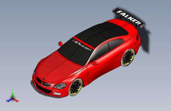 Y1748-汽车宝马+m6+SolidWorks+igs