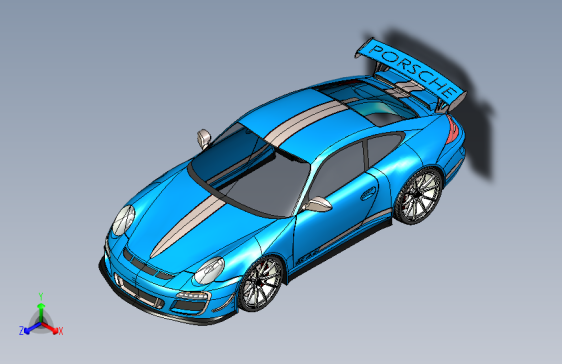 Y1761-汽车保时捷+Porsche+911+GT3+RS+4+SW+STP