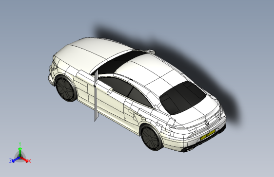 Y1782-汽车奔驰+S+SolidWorks+stp