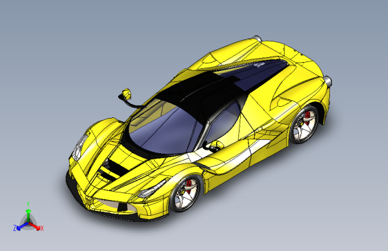 Y1817-汽车法拉利+5+跑车+SolidWorks