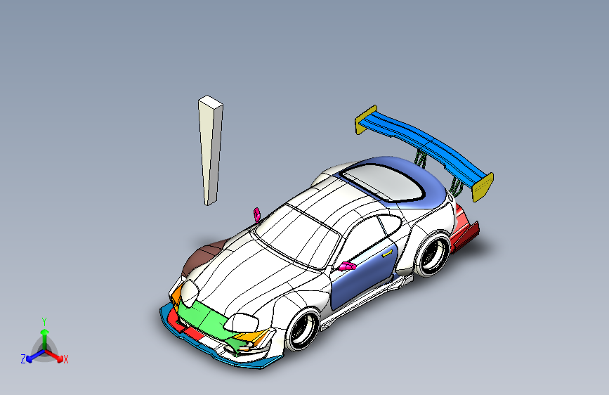 Y1845-汽车丰田+supra+STP