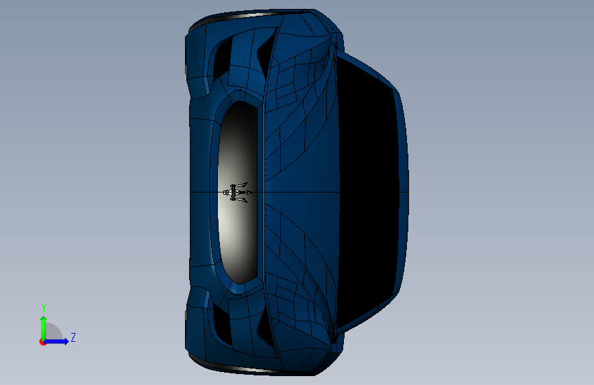 Y1900-汽车玛莎拉蒂+alfieri+m165+concept+CATIA+igs 左侧视图