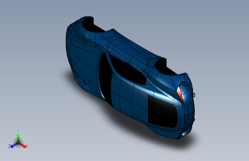 Y1900-汽车玛莎拉蒂+alfieri+m165+concept+CATIA+igs 主视图