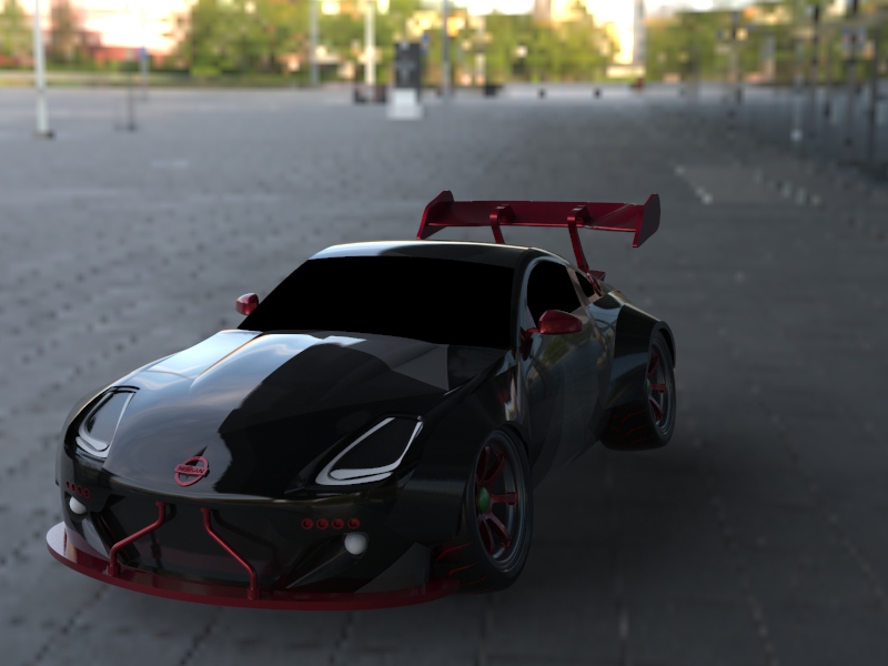 Y1910-汽车尼桑+350z+SolidWorks