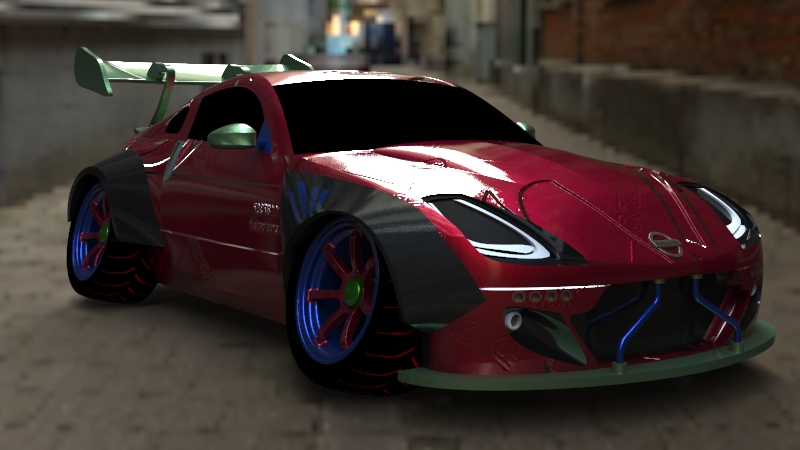 Y1910-汽车尼桑+350z+SolidWorks