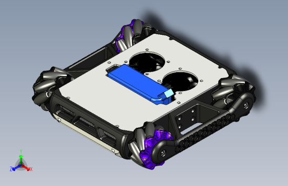 Y1993-麦克纳姆轮+3d-printed-wiimote-mecanum-robot+STP