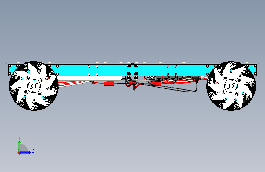 Y2023-麦克纳姆轮+Mecanum+Wheel+Robot+Kit+360x512+STP 左侧视图