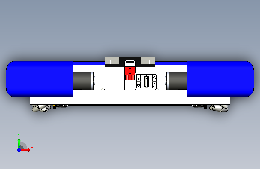 Y2025-麦克纳姆轮+mecanum-4in-wheels+STP 正面视图