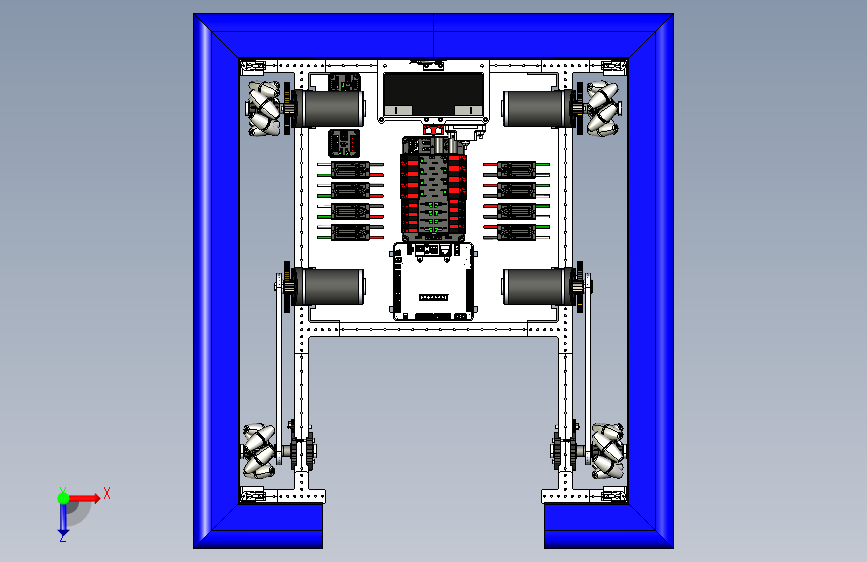 Y2025-麦克纳姆轮+mecanum-4in-wheels+STP 俯视图