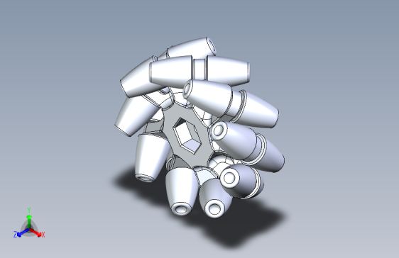 Y2040-麦克纳姆轮+mecanum-wheel-4+CATIA+SW+STL