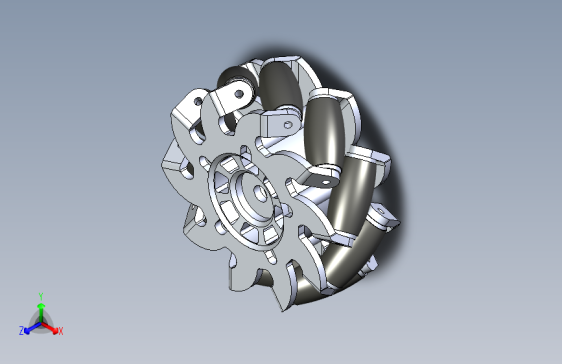 Y2050-麦克纳姆轮+mecanum-wheel-55+SW+STL