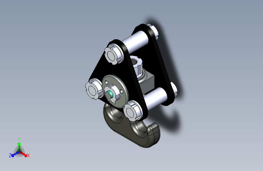 Y2073-起重机+挂钩crane-hook-assembly-24+SW+STP