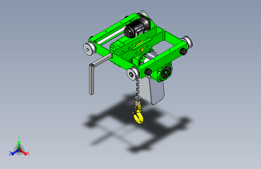 Y2080-起重机+3t-electric-chain-hoist+SW