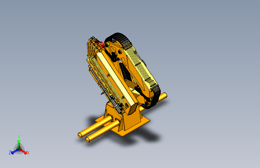 Y2106-起重机+Foldable+Boom+Crane+STP+IGS