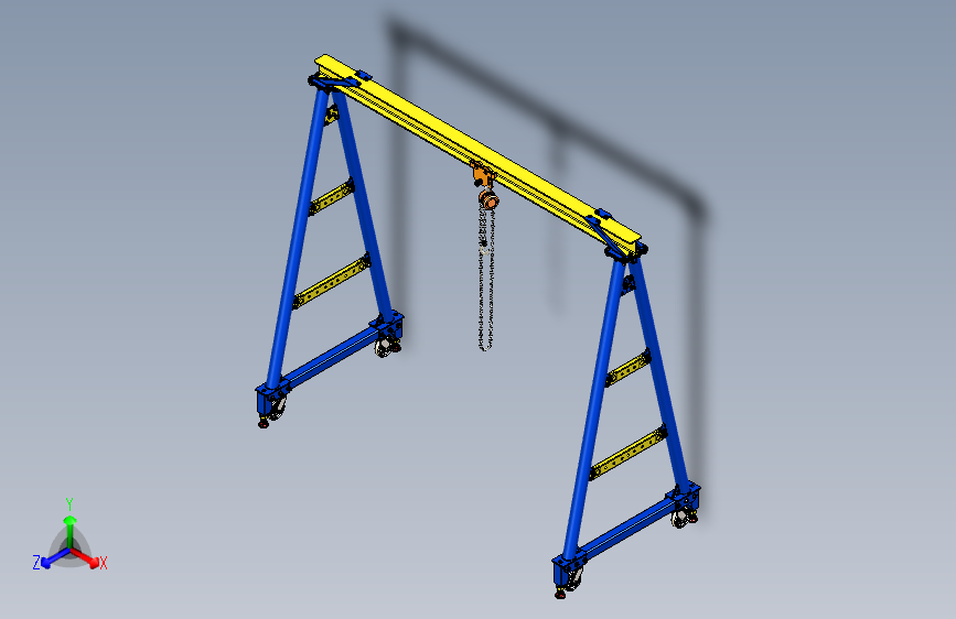 Y2114-起重机+gantry-crane-hoist+SW