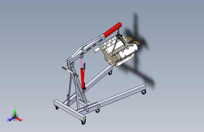 Y2107-起重机+Folding+Engine+Crane+SW+STP+IGS+X_T+STL