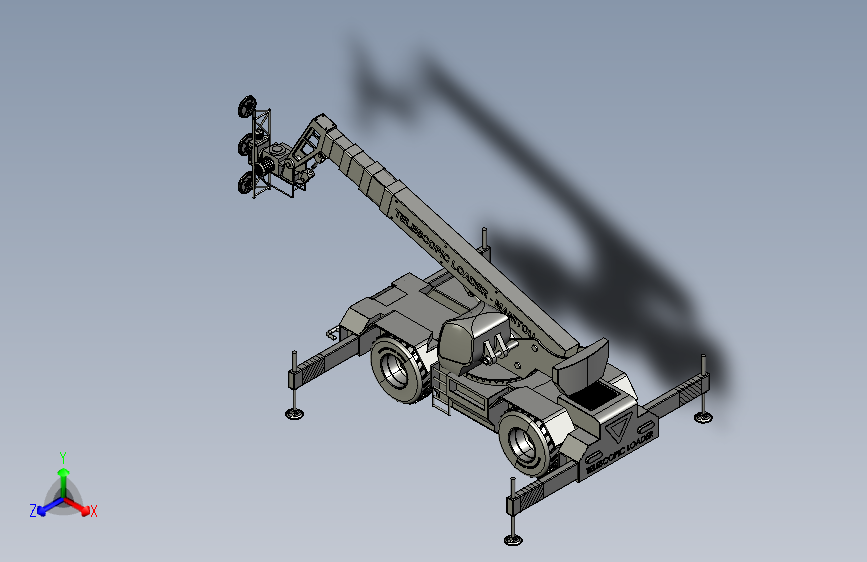Y2153-起重机+Telescopic+Loader+STP