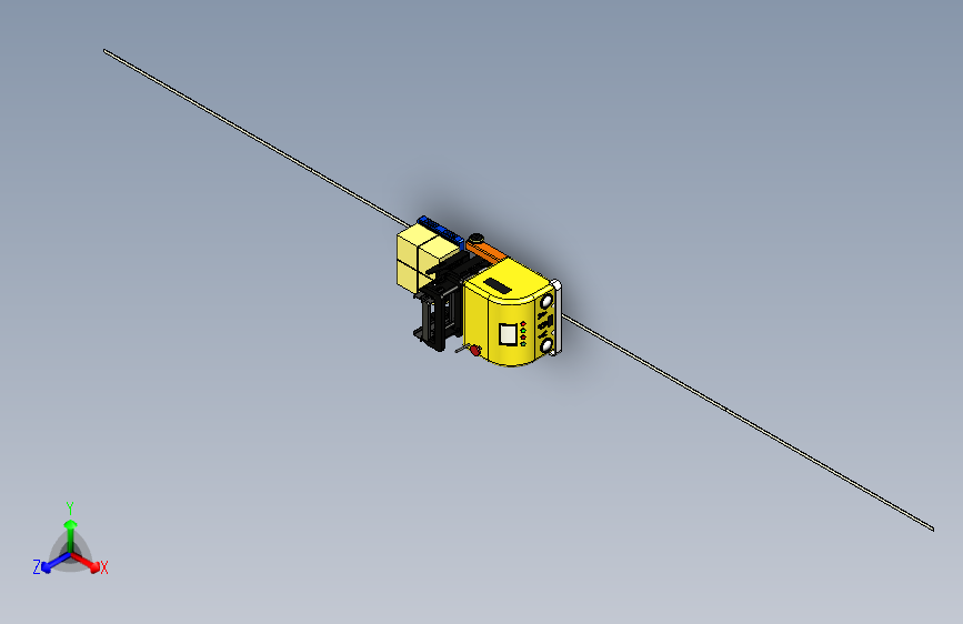 Y2159-agv叉车3D模型