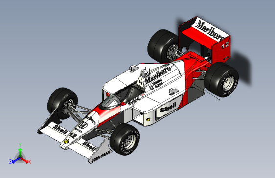 Y1494-F1+汽车+赛车+McLaren+MP4-4+SW+IGS