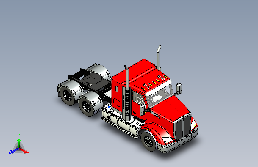 Y1535-卡车++kenworth-t610-prime-mover+SW+STP