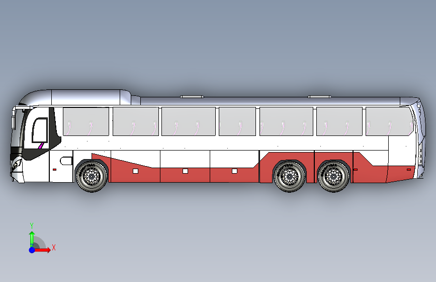 Y1600-客车+公交车++20.尼奥普兰巴士 正面视图